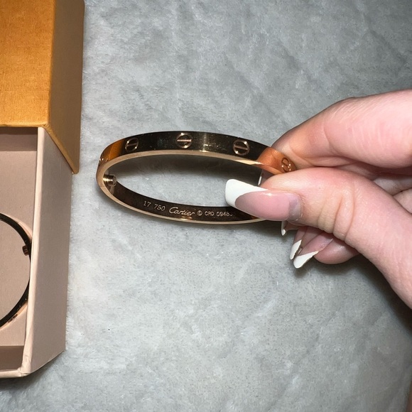 Rose Gold Love-Style Bracelet With Diamonds - Picture 7 of 8